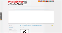 Desktop Screenshot of fuerteventurahire.com